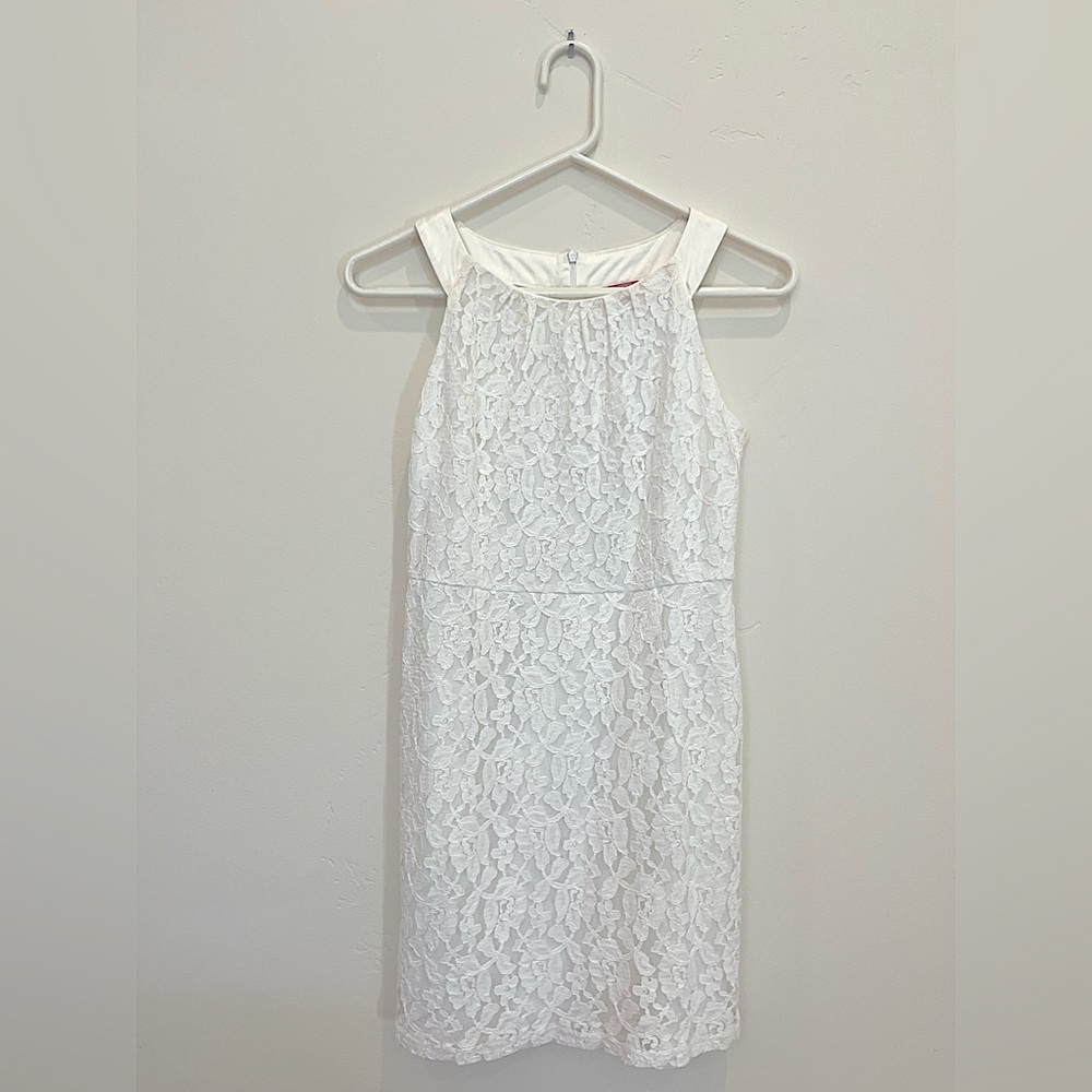 ESPRESSO White lace dress size S